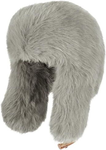 Unisex Winter Trooper Trapper Hat Faux Fur Russian Ushanka Cap Warm Ear Flaps Hat Furry Outdoor Hunting Skiing Hat in Saudi Arabia