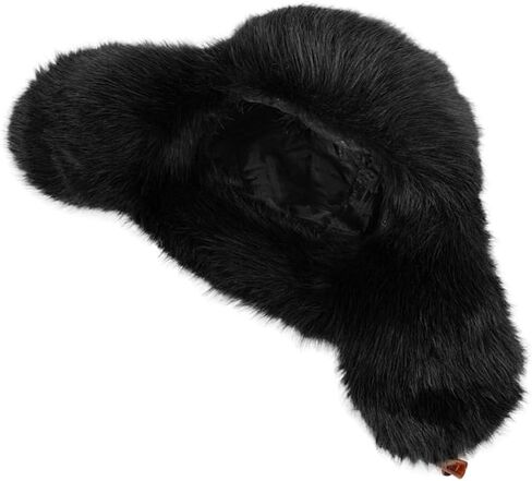 Unisex Winter Trooper Trapper Hat Faux Fur Russian Ushanka Cap Warm Ear Flaps Hat Furry Outdoor Hunting Skiing Hat in Saudi Arabia