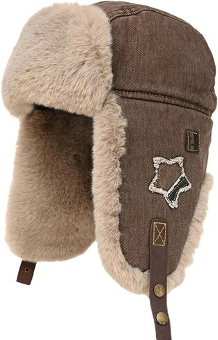 Trapper Hats for Women Men Thick Ushanka Hat Aviator Hat with Ear Flap Russian Hat for Cold Weather Winter Cycling Caps in Saudi Arabia