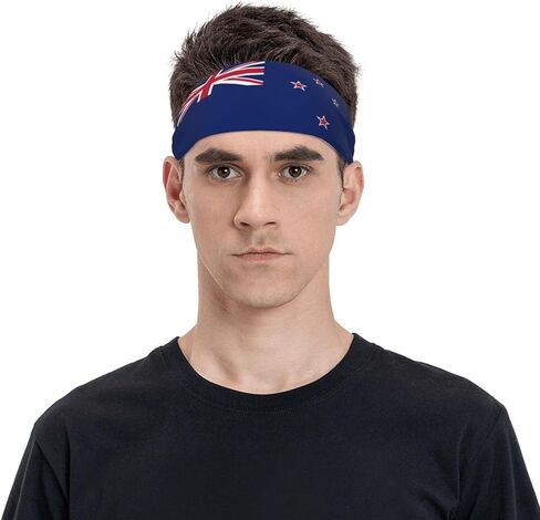Sports Sweatband Headband for Running Basketball Tennis Workout,Non-Slip Stretchy Hairban Men Women in Kuwait