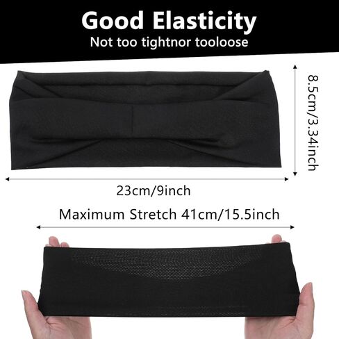 4 Pcs Running Headbands for Men, Sport Headbands Stretchy Quick-Dry Sweatband Mens Stretchy Headband for Football Cycling Basketball Yoga Fitness Workout Unisex in Saudi Arabia