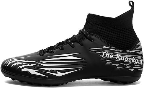 Men's Soccer Shoes Outdoor Turf Indoor Soccer Training Sneaker Professional High-Top Athletic Football Boots Breathable Cleats Lace-Up Non-Slip Spikes AG/FG/TF Boots in Saudi Arabia