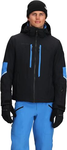 Obermeyer Mens Fall Line Ski Jacket, Waterproof Breathable 2-way Stretch and Primaloft Black Insulated in Saudi Arabia