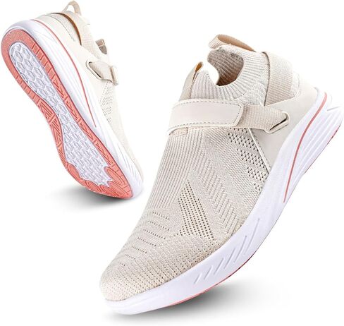 Women's Barefoot Walking Shoes, Wide Toe Box Breathable Slip-On Sneakers, Lightweight Minimalist Athletic Shoes for Indoor & Outdoor in Saudi Arabia