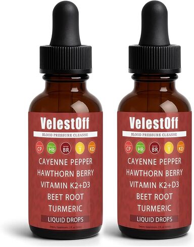 قطرات الفلفل الحار من فيليستوف، مكمل سائل الفلفل الحار العضوي مع الزعرور وجذور البنجر والكركم وفيتامين K2 + D3 ومستخلص البربارين، يحسن القدرة على التحمل، ويعزز مستويات الطاقة (2) in Kuwait
