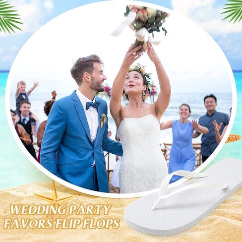 شباشب Bonuci Flip Flops السائبة لحفلات الزفاف والمنتجعات الصحية مع بطاقات الحجم وحقائب برباط لحفلات الزفاف in Saudi Arabia