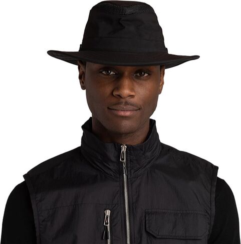 Tilley LTM6 Airflo Sun Hat, Black, 6 7/8 in Saudi Arabia