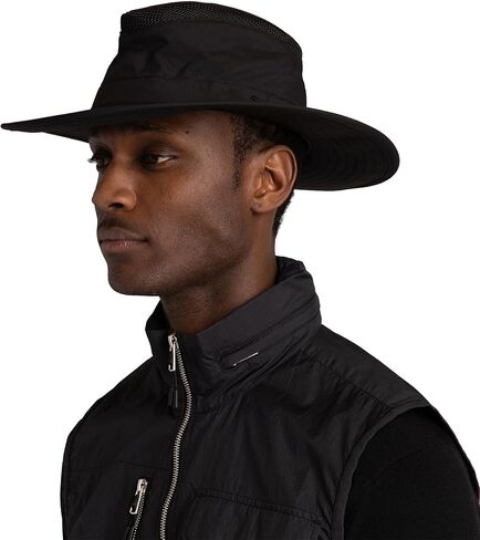 Tilley LTM6 Airflo Sun Hat, Black, 6 7/8 in Saudi Arabia