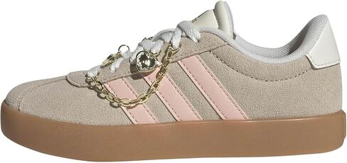 adidas Unisex-Kids Vl Court 3.0 K, Crystal Linen/Blush Pink/Off White, 3 in Kuwait