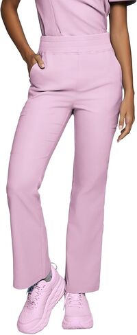 Sedona Flared Scrub Pants for Women – High-Waisted, Slim Flared Fit with 6 Functional Pockets, Stylish Design in Kuwait