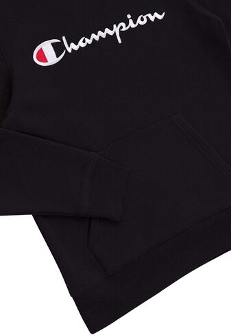 Champion Kids Clothes Sweatshirts Youth Heritage Fleece Pull On Hoody Sweatshirt with Hood (X-Large, Heritage Black) in Saudi Arabia