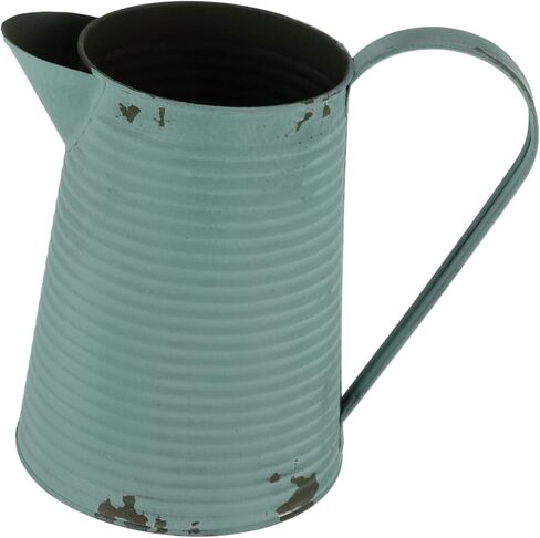 Vintage Iron Watering Can Flower Pot for Home Decoration Rustic Metal Pitcher Planter Handle Decorative Container for Indoor and Outdoor Plants Random Color in Saudi Arabia
