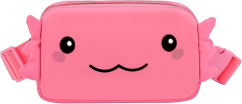 حقيبة فاني باك كروس للبنات، حقيبة خصر كرتونية مع حزام قابل للتعديل لعيد الميلاد وهدايا شخصية للفتيات المراهقات، حقيبة فاني باك كروس بحزام حقيبة أشياء عصرية لطيفة (وردي) in Kuwait