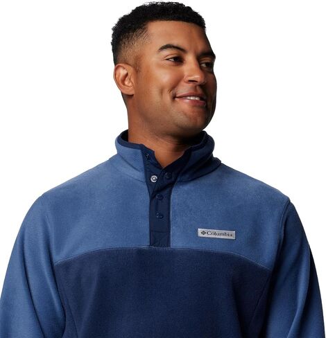 Columbia Mens Steens Mountain Half Snap Fleece Jacket, Collegiate Navy/Dark Mountain, Large in Saudi Arabia