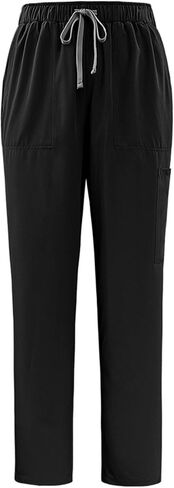 Scrub Pants for Women with Multi Pockets - Soft Stretch Scrub Bottoms Medical Nurse Cargo Pants in Saudi Arabia