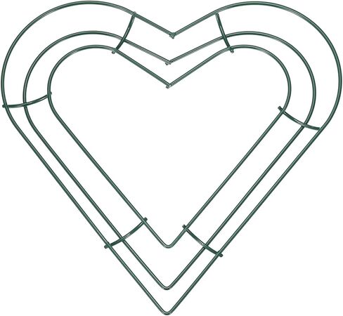 PATIKIL 8 Inch Christmas Wire Wreath Frame, Metal Heart Shape Dream Catcher Rings Macrame Wreath Floral Hoop for Home Car DIY Craft Wedding Wall Hanging Decorations, Black in Saudi Arabia