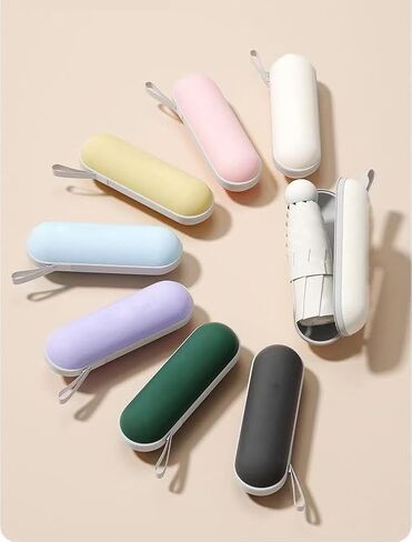 Umbrella Windproof and sun protection, Light Portable and Folding Rain Umbrella, All-weather UV protection,Foldable Sun Protection Waterproof Canopy - Fits Car & Backpack in Saudi Arabia