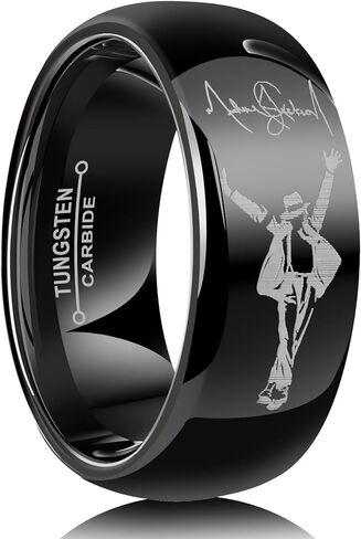 6mm 8mm Silver/14K Gold/Black Tungsten Carbide Men's Fashion Wedding Ring Suitable for Daily Wear Sizes 7 to 13 in Saudi Arabia