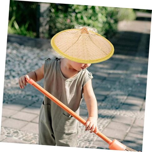 قبعة شمسية منسوجة لقبعة خفيفة الوزن لمنع المطر للمزارعين والأنشطة الخارجية لصيد الأسماك والتصوير الفوتوغرافي، لون طبيعي in Kuwait