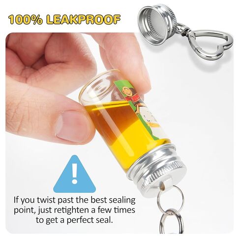 مجموعة زجاجات توابل صغيرة من FANTOVO، 6 قطع من مرطبانات التوابل الفارغة مع مسارات صغيرة وملصقات DIY من 30 نمطًا، حاملات سلسلة مفاتيح محكمة الغلق أثناء التنقل للسفر وفي الهواء الطلق وصناديق الغداء والتخييم، إجمالي 6+2+4. in Kuwait