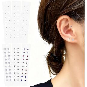 بذور الأذن العصرية للوخز بالإبر: 120 قطعة من مجوهرات بذور الأذن ذات الالتصاق القوي لتخفيف التوتر - ملصقات خرز الوخز بالإبر المحمولة للأذنين مع دعم واضح للمبتدئين في التوازن والعافية in Kuwait