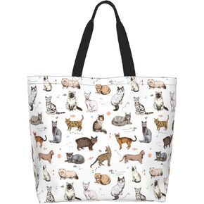 حقيبة حمل لطيفة على الشاطئ، حقيبة قماش للسفر، حقيبة تسوق بقالة قابلة لإعادة الاستخدام، حقيبة حمل للنساء والرجال in Kuwait