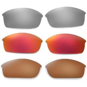 3 Pairs of Polarized Replacement Lenses For Oakley Flak Jacket Sunglasses in Saudi Arabia