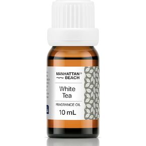 مانهاتن بيتش – زيت موزع روائح فندق الشاي الأبيض – زيت عطري فاخر من الشاي الأبيض للناشرين بالموجات فوق الصوتية وبدون ماء، للمنزل والمنتجعات الصحية، زجاجة زجاجية سعة 10 مل in Kuwait