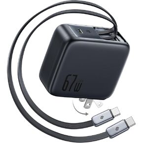 قاعدة شاحن Baseus 30W ثنائي المنفذ USB C PD، مدمج سريع مع قابس قابل للطي لأجهزة iPad Pro/Air/Mini، iPhone 15/15 Pro/15 Pro Max/14/14 Pro/14 Pro /13 Pro/12/SE/11/ اكس ار/اكس اس، سامسونج، بيكسل 6، اسود in Kuwait