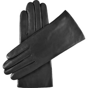 Fratelli Orsini Winter Gloves Isabella Black for Women - Lambskin Leather Gloves cashmere lining & touchscreen - color Black in Saudi Arabia