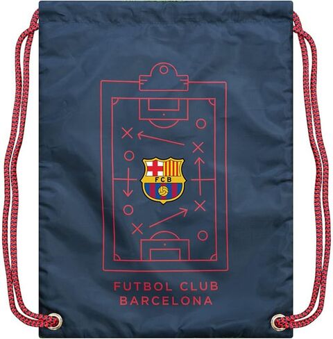 Icon Sports Fan Shop FC Barcelona World Soccer Club Barça Team Logo حقيبة برباط مرخصة رسميًا من برشلونة (حافظة بحرية، مقاس واحد) in Kuwait