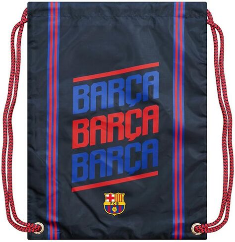 Icon Sports Fan Shop FC Barcelona World Soccer Club Barça Team Logo Officially Licensed Barca Drawstring Cinch Bag (Clipboard Navy, ONE SIZE) in Saudi Arabia