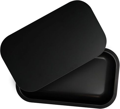 Medium Metal Tray - Lightweight Curved Edges and Smooth Surface - 11" x 7" in Saudi Arabia