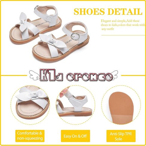 Kiderence Toddler Girls Sandals Little Girls Kids Summer Shoes Toddler Sandals in Saudi Arabia