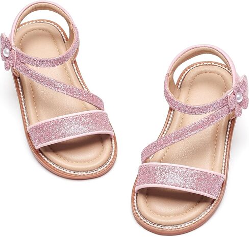 Kiderence Toddler Girls Sandals Little Girls Kids Summer Shoes Toddler Sandals in Saudi Arabia