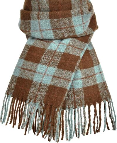 Clothirily Winter Scarfs for Women, Cashmere Feel Tassel Plaid Scarf, Large Oversized Blanket Scarf, Pashmina Shawl and Wraps in Kuwait
