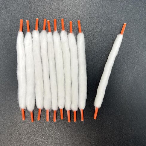 أربطة حذاء قطنية من Linpel 40/80/120 قطعة سريعة الامتصاص - فتيل سلك ملفوف بنفسك، أعواد قطنية من رباط الحذاء العضوي للإصلاح in Kuwait