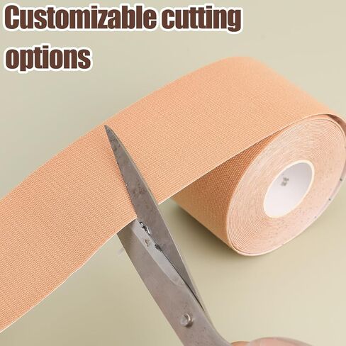 1roll Breathable Sticky Adhesive Bra Tape Women Comfortable Novelty Bras for Breast Lift Invisible Adhesive Bras,5cm*5m Beige in Saudi Arabia