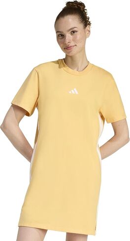فستان تي شيرت نسائي من adidas Essentials بثلاثة خطوط in Saudi Arabia