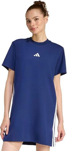 فستان تي شيرت نسائي من adidas Essentials بثلاثة خطوط in Saudi Arabia