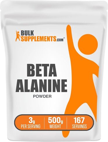 BulkSupplements.com مسحوق بيتا ألانين - مكمل بيتا ألانين، مكمل ما قبل التمرين - بدون نكهة وخالي من الغلوتين، 3 جرام لكل وجبة، 1 كجم (2.2 رطل) (عبوة من قطعة واحدة) in Saudi Arabia