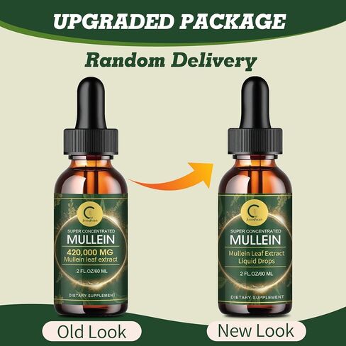 (عبوتان) قطرات مولين للرئتين - مستخلص أوراق مولين عالي الفعالية لإزالة سموم الرئة وتطهيرها، دعم الجهاز التنفسي والمناعي والجهاز الهضمي، صبغة سائل مولين طبيعية، غير معدلة وراثيًا، 4 أونصة سائلة in Kuwait