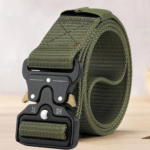Men's Tactical Belt - Heavy Duty Nylon Web Belt with Quick Release Buckle in Saudi Arabia
