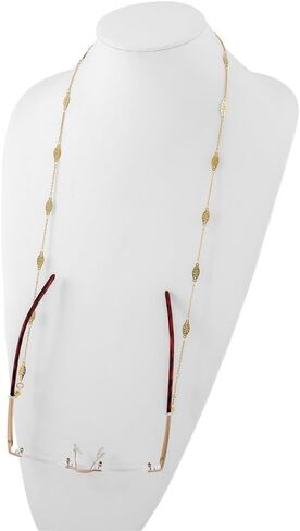 Diamond2Deal Gold-Tone Eyeglass Holder Chain Necklace Size 30" in Saudi Arabia