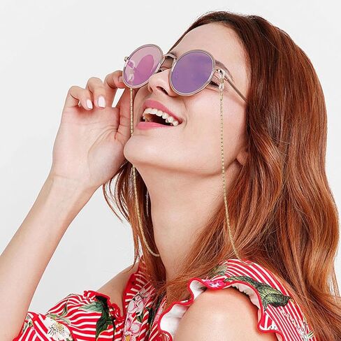 سلسلة نظارات كرييريدو 4 قطع للنساء، حاملات نظارات العين الأنيقة حول الرقبة للرجال والنساء مع 8 قطع أطراف مطاطية قابلة للتعديل in Kuwait