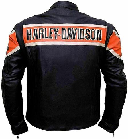 JACKETHUB The Black Harley Biker Victoria Lane Jacket For Men’s – Davidson Motorcycle Style Leather Jacket in Saudi Arabia