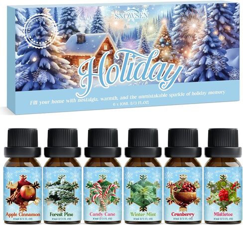 Laundry Fragrance Oils Set, SNOWSEN Clean Essential Oils for Diffuser, Soap, Candle Making, Fresh Citrus, Lavender Field,Peppermint Burst, Lemon Zest, Cotton Clean, Chamomile Bliss,Freshie Scented Oil in Kuwait