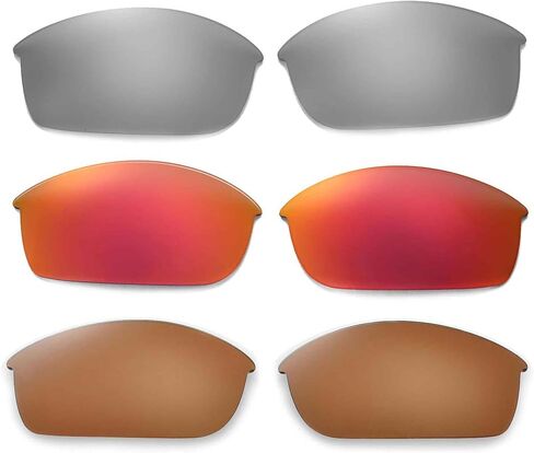 3 Pairs of Polarized Replacement Lenses For Oakley Flak Jacket Sunglasses in Saudi Arabia