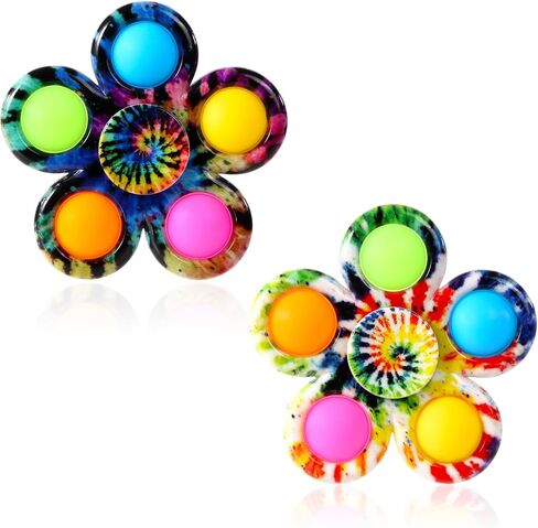 Gigilli Fidget Spinners Pop 2 Pack, Kids Christmas Stocking Stuffers Sensory Fidget Toys for Kids 8-12 4-8 Bulk, ADHD Autism Fidget Toys for Toddler 1-3 Boys Girls, Classroom Prizes Birthday Gifts in Kuwait