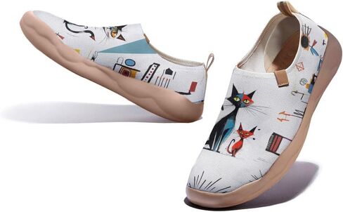 Women's Art Travel Shoes Slip-on Loafers Comfortable, Light and Fashionable Sneakers in Saudi Arabia